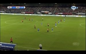 NEC with some really good positioning on-pitch v PEC.
